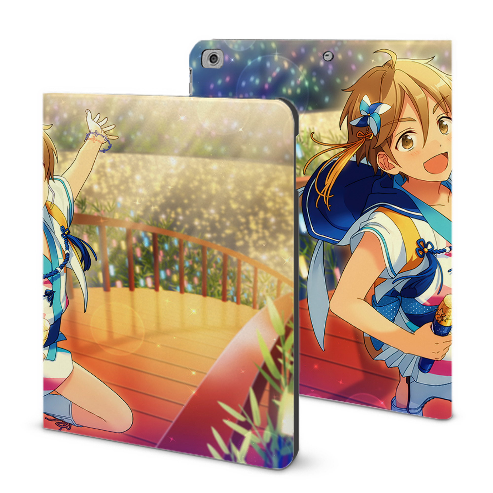 （画像用） あんさんぶるスターズ! Ensemble Stars IPad ケース ブック型 PUレザー TPU 耐衝撃 軽量 薄型 ペン収納なし 全面保護 IPad 各モデル対応